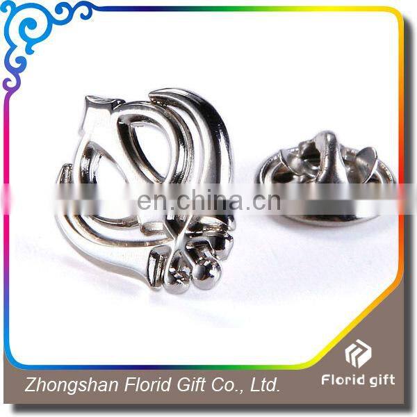 wholesale custom logo letter metal pin badges for promotion