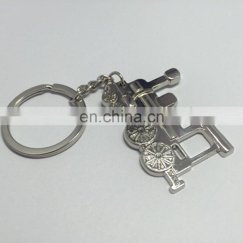 Full color printing with epoxy customized shaped keychain, metal keychain