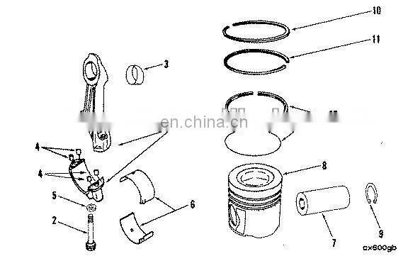 cummins engine parts piston Kit,Engine Piston 3803002
