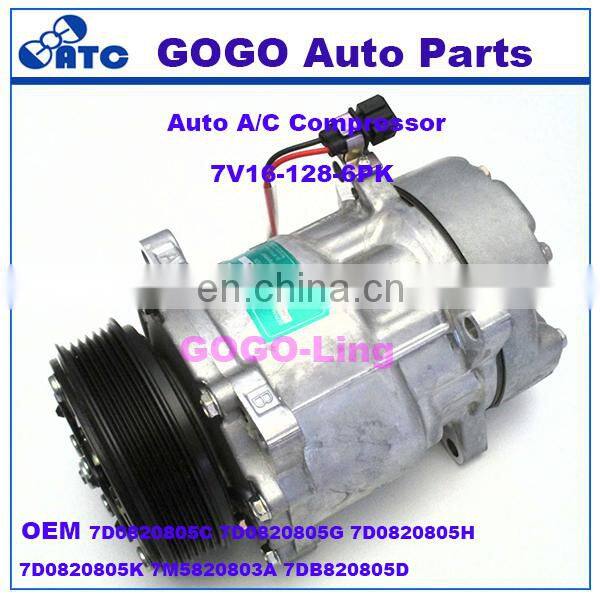 GOGO 7V16 Auto A/C Compressor for VW LT Transporter OEM7D0820805C/7D0820805G/7D0820805H/7D0820805K/7M5820803A/7DB820805D