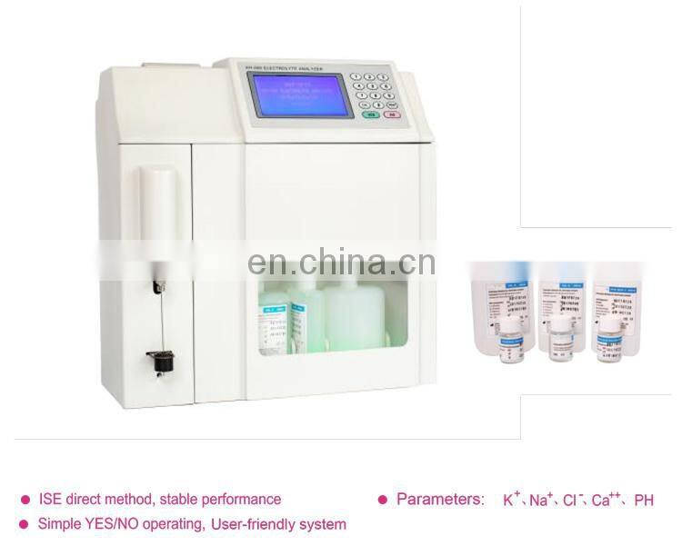 Laboratory equipment built-in thermal printer serum / whole blood semi automated ISE electrolyte analyzer machine
