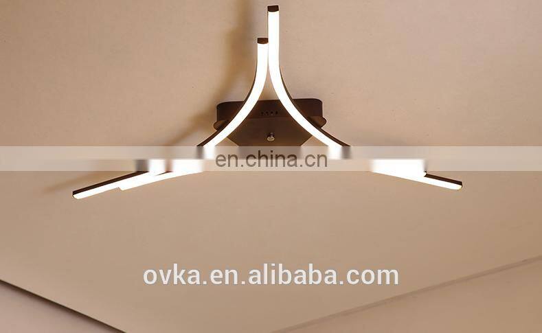 Creative line acrylic ceiling lamp hot bedroom lamp