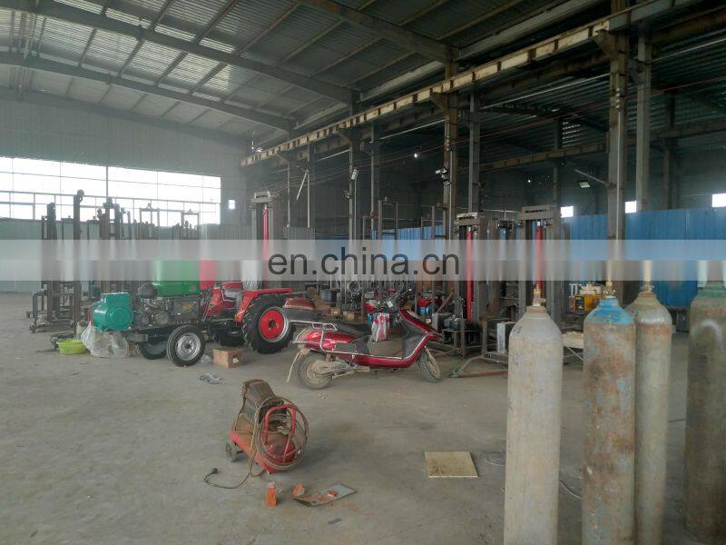 150m deep good price small portable tractor mounted water well drilling rig