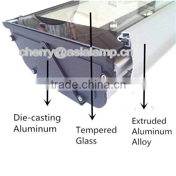 60w ip65 led tunnel light 4ft/2ft aluminum light fixture with t8 led tunnel lamp 40w/60w 1200mm/600mm