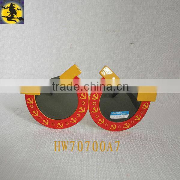 Hot Sale Red Plastic Fashion New Year Sunglasses