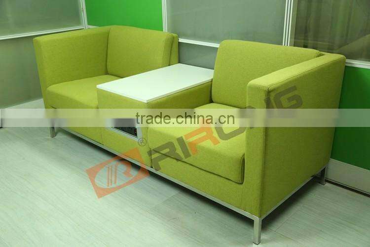 Latest Design Hall Sofa Set Portable Lap Top Outlet Hair Salon Furniture Modern Lobby Sofa Design With Socket