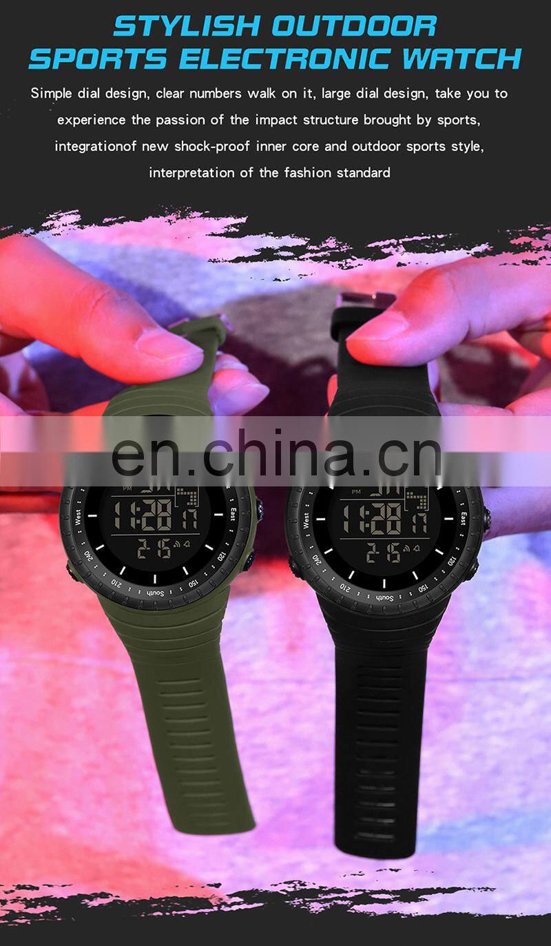 Sanda 6071 Outdoor Sports Watches Digital Male Chronograph Water Resistant Clock Watch Men