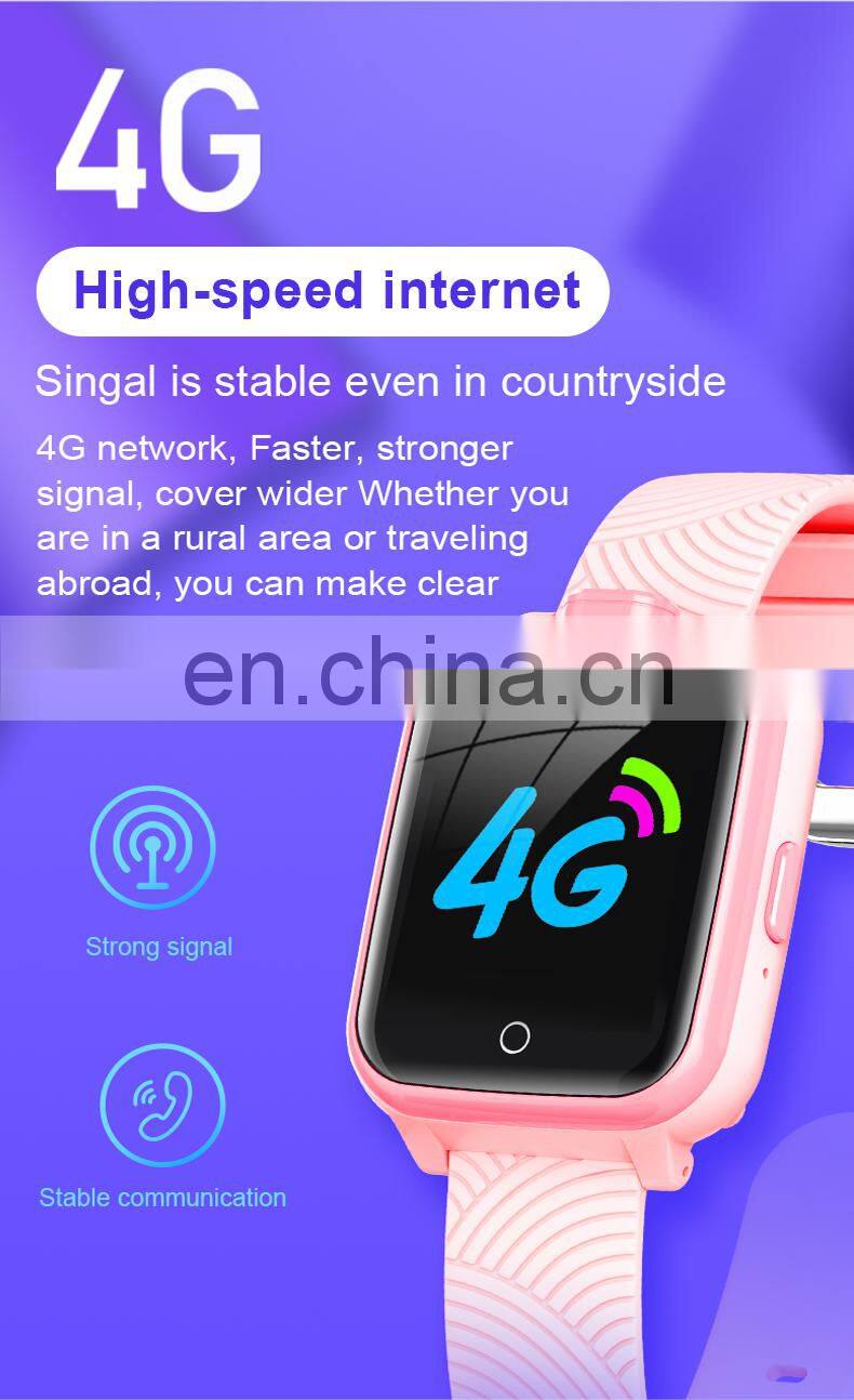 2021 SOS anti-lost alarm clock remote monitor smartwatch mobile phone watch kids 4G LTE GPS Smart Watch