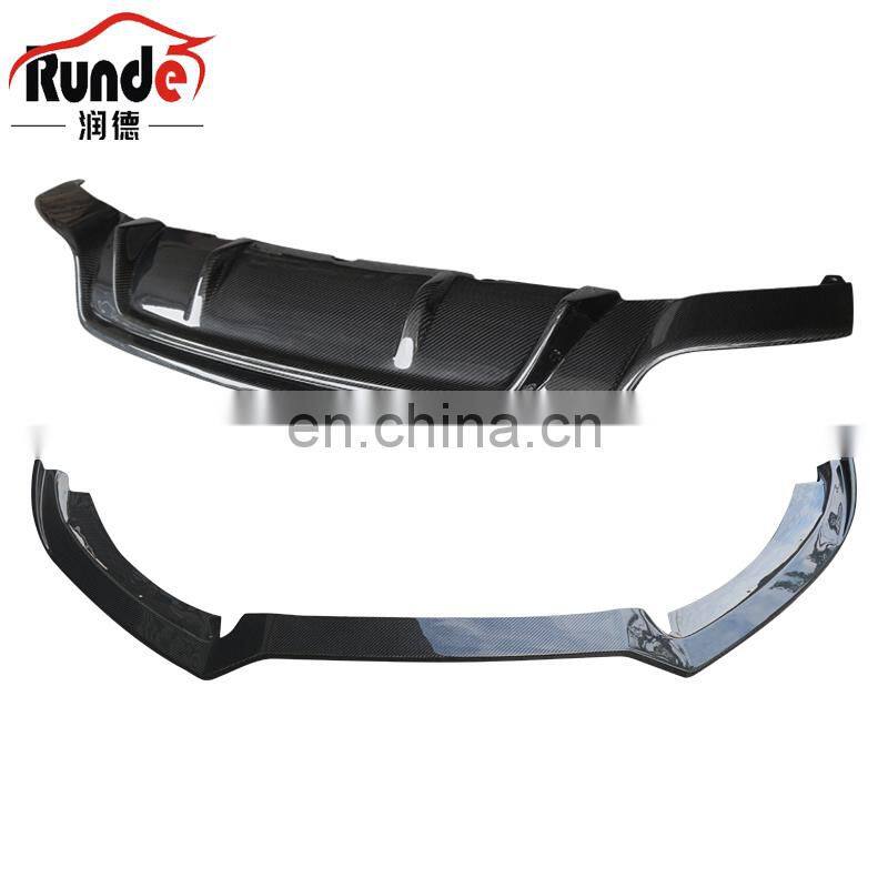 Runde Original Car Carbon Fiber Material Body Parts Front Rear Lip Side Skirt For 2012-2016 Audi RS5 Body Kit