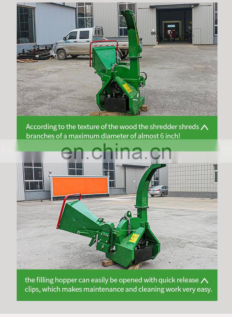 Big chipping capacity high efficiency BX62R BX92R, pto Log Timber Wood Branch Chipper Shredder
