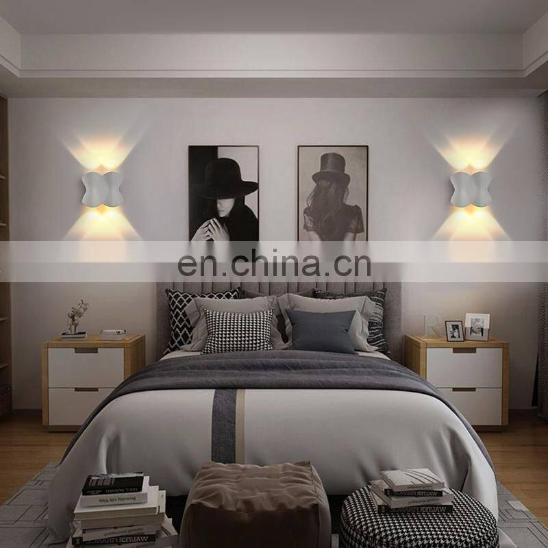 Aluminum Indoor Bedroom Living Room Stairs Wall Light New IP65 LED Wall Lamp Outdoor Waterproof Garden Lighting 4W 6W 8W