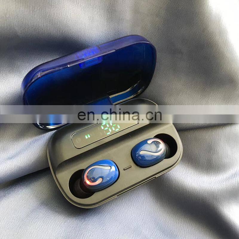 Q61C 5.1 tws mobile headphones wireless earbuds earphone waterproof headset with LED power display