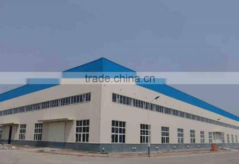 Large span lightweight steel prefabricated warehouse