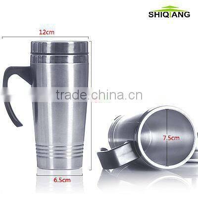450ml stainless steel mug with plastic handle BL-088