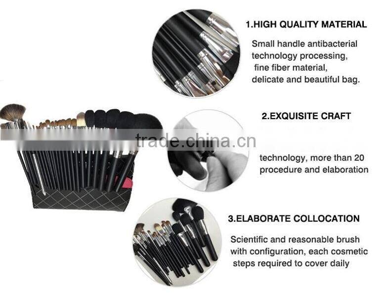 26pcs compact beauty brush kit with PU bag