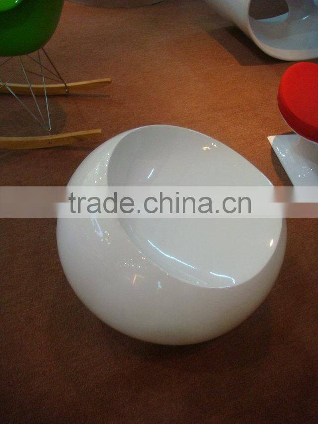 replica European style relaxing fiberglass material blue Eero apple round shape ball chair wholesale