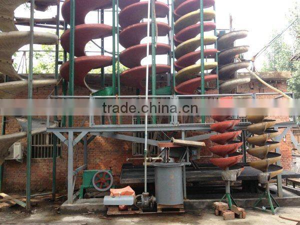 2015 Hot Sale !!! spiral chute for sorting lead zinc ore, tin, hematite, limonite, etc.