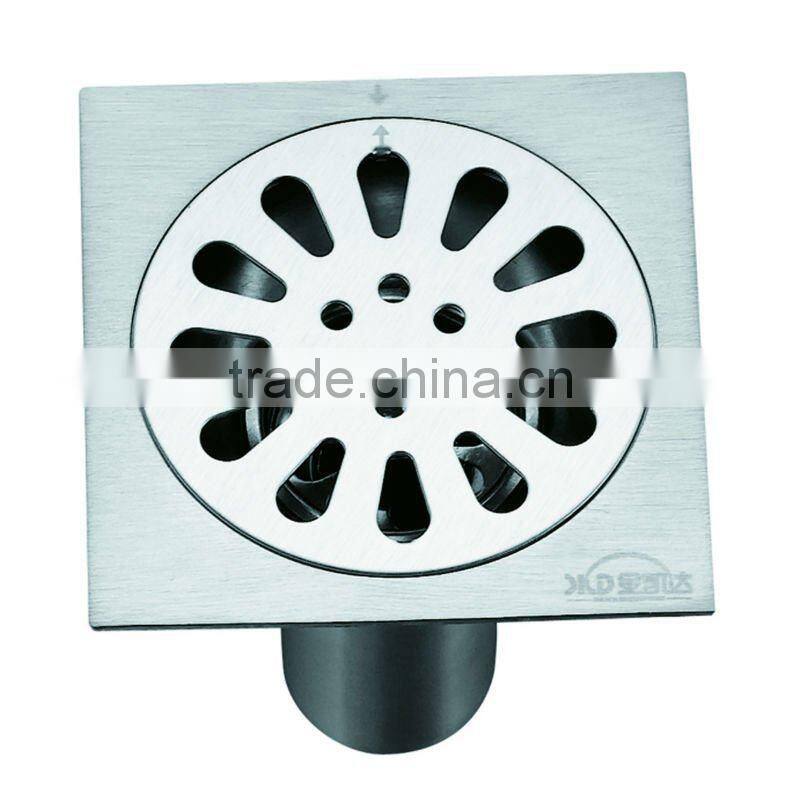 Stainless Steel Floor Drain B3106 .hot sale item,with high pipe stainless steel bottom,single use