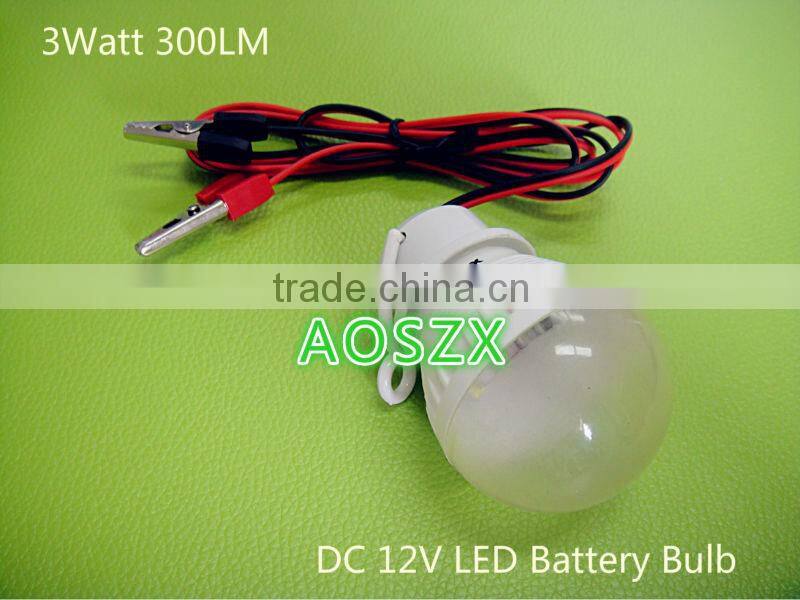 2014 New Hot Selling DC 12V Night Light 3W 300LM Battery LED Lamp