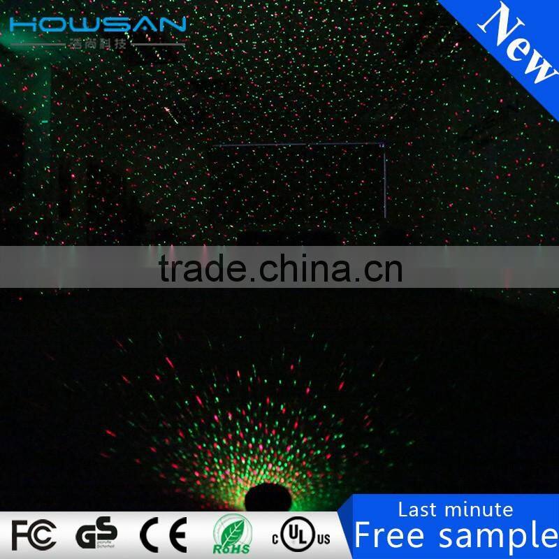 Starry Sky Outdoor Laser Lights, 10W Red & Green Colorful 2 in 1 Dynamic Lighting Star Projector Laser Spotlight Light