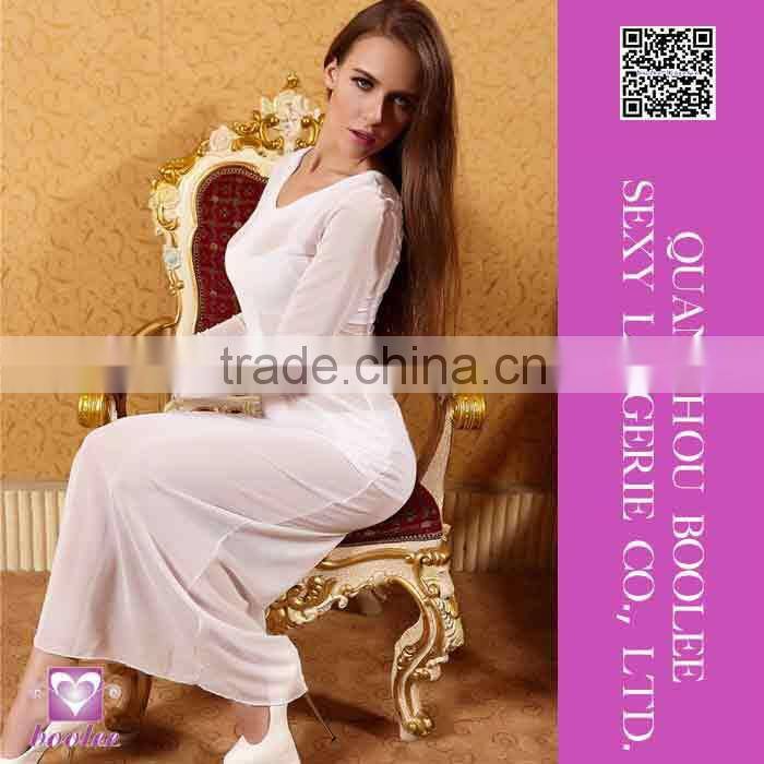 Unique Design Wholesales White Sexy Elegant Long Gown