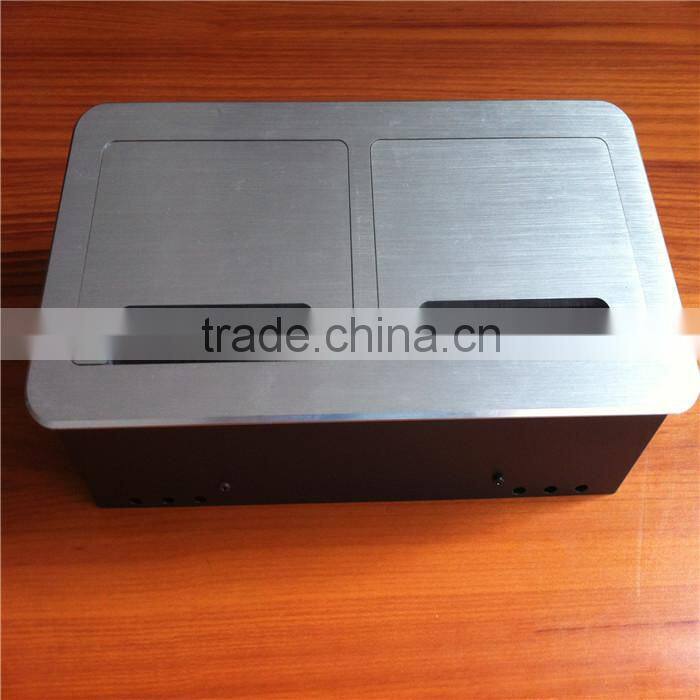 BW-T645 Multimedia Office Socket Outlet/Flip Cover Aluminum Desk Power Plug