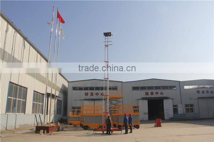 anti-rotating telescopic cylinder hydraulic lift platform truck