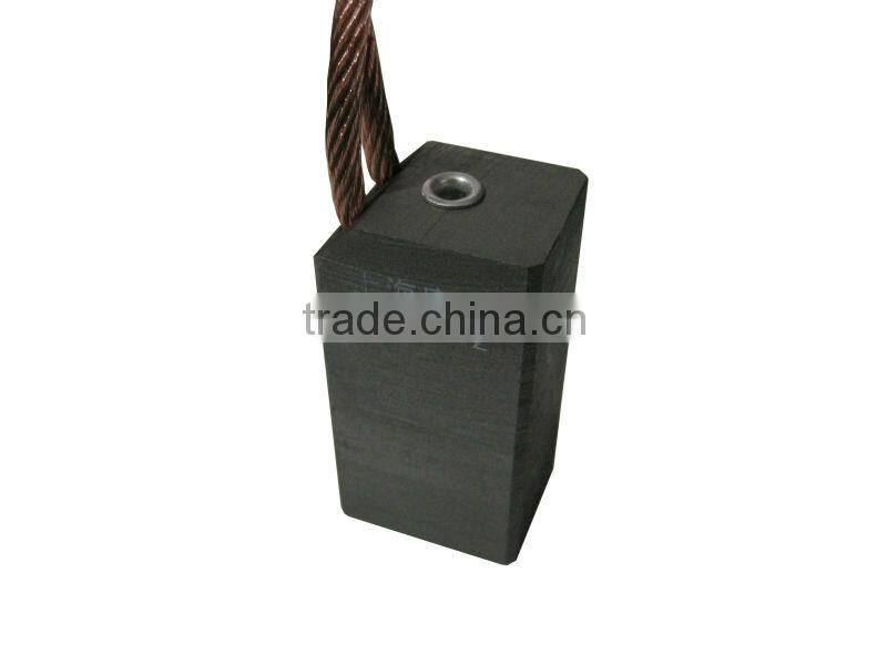 Industrial carbon brushes for dc motors