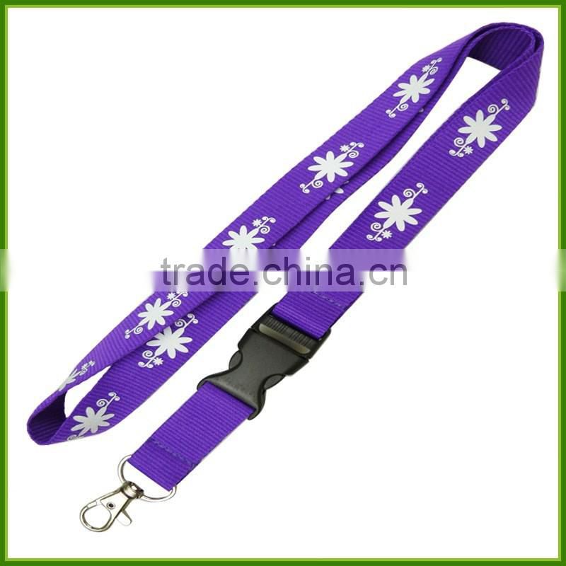 Custom screen printing exhibition LOGO Nylon lanyards work permit card lanyard mobile phone rope Lanyard