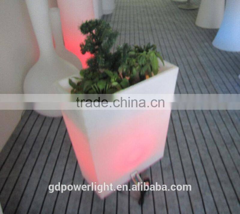 New PE plastic Flowerpot with LED light YXF-6070