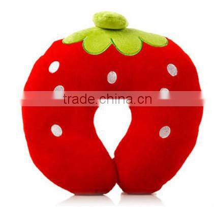 2015 fashion Plush animal u-shaped pillows in car /airplane/bedroom