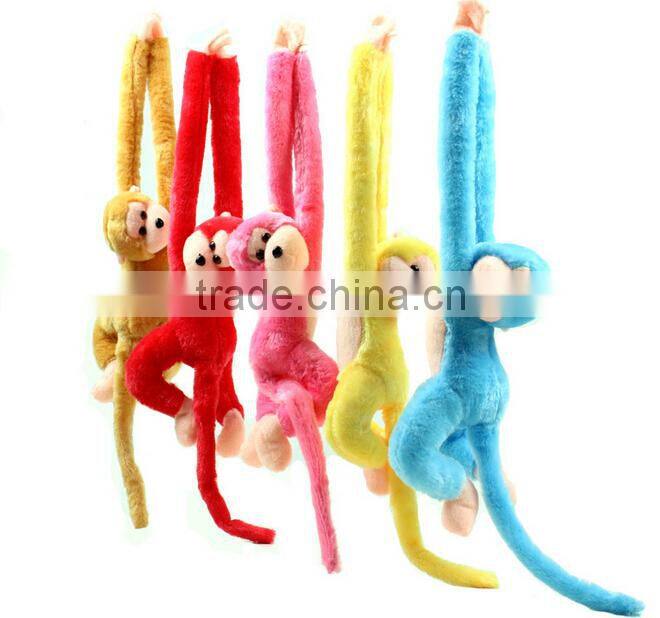 plush monkey/plush monkey toys/plush hanging monkey toys/ long arms and legs monkey plush toy