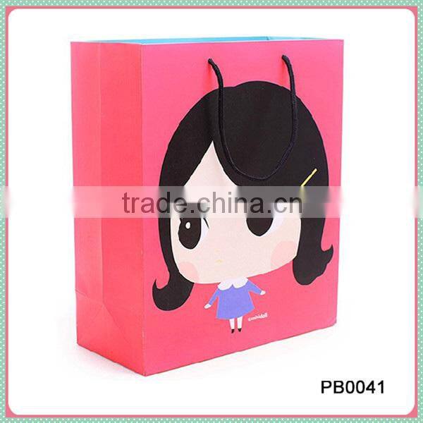 New Style Custom Printed Paper Bag With PP Rope