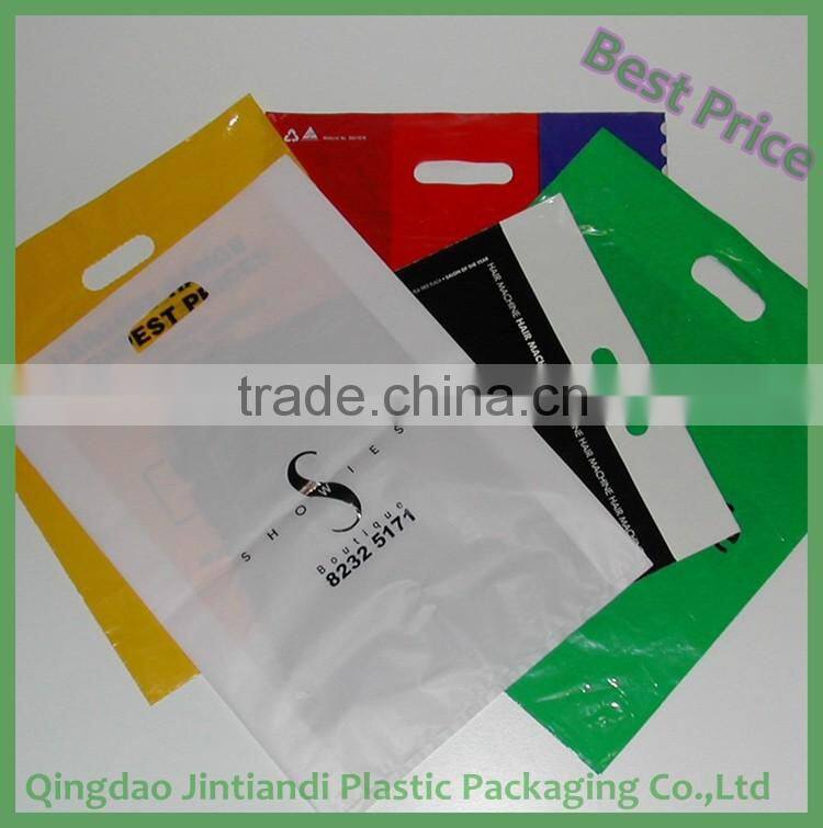 Custom Printed Best Price High Quality Square Bottom Vest Style Plastic Carrier Bag for Garmen