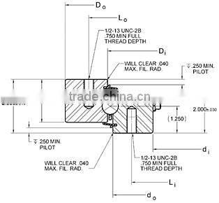 KH-225P Slewing Bearings (18.5x26.7x2.5in) Ball bearing BYC Band High quality bearing for cnc machine