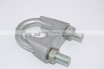 rigging hardware electro-galvanized cast din741 malleable wire rope cable clip