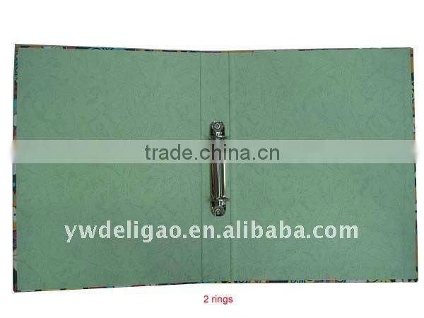 Paris Triumphal Arch Printed Art Paper Wrapping O Ring Binder Desktop File Folder for Office Stationery Cardboard A4 or FC Size