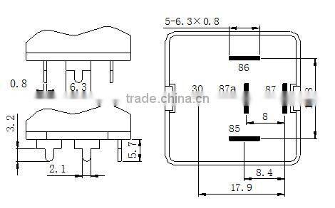 Automotive Relays small relay 12V 24V 40A 60A 4 PIN 5 PIN WM633