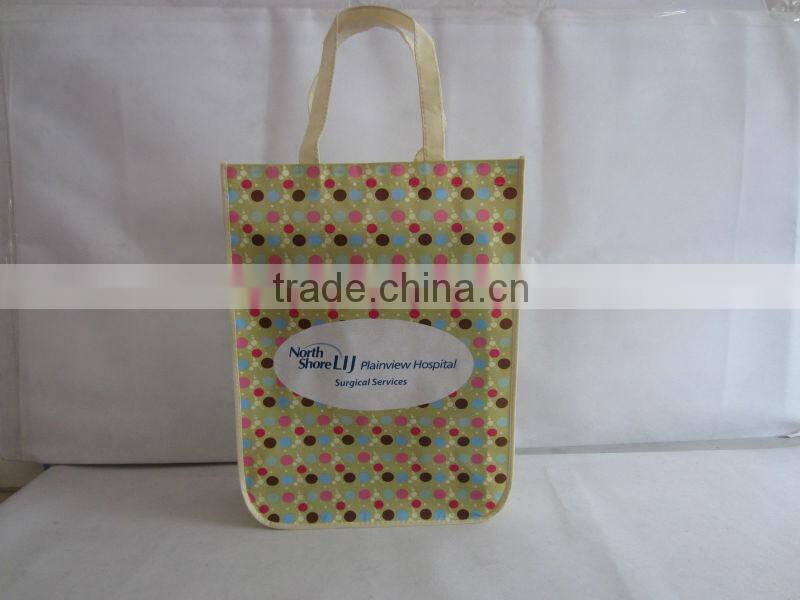 High quality Ultrasonic Wave Non-woven Promotional Shopping Bag