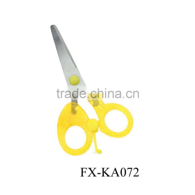 KA072 Cute round top measuring scissor alat perkakas