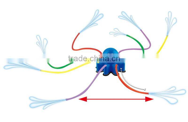 Plastic water spray octpus plastic water toy for kids