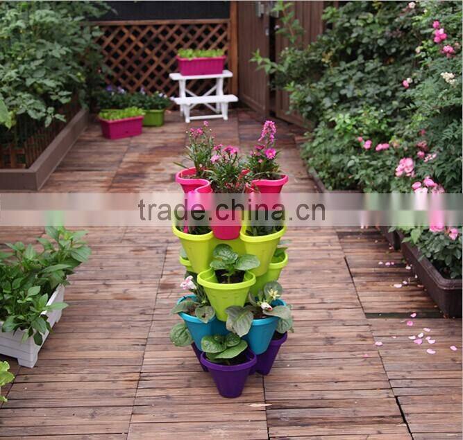 3 tier hanging flowerpot