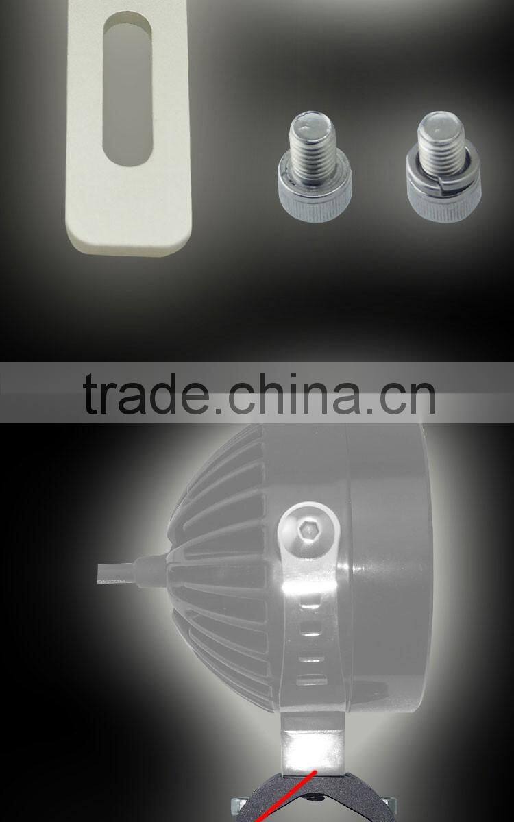 CNC 1 1/5" Handlebar Headlight Mounting Bracket Aluminum Motorcycle Head Light Holder Lamp Bracket Universal For Custom Chopper