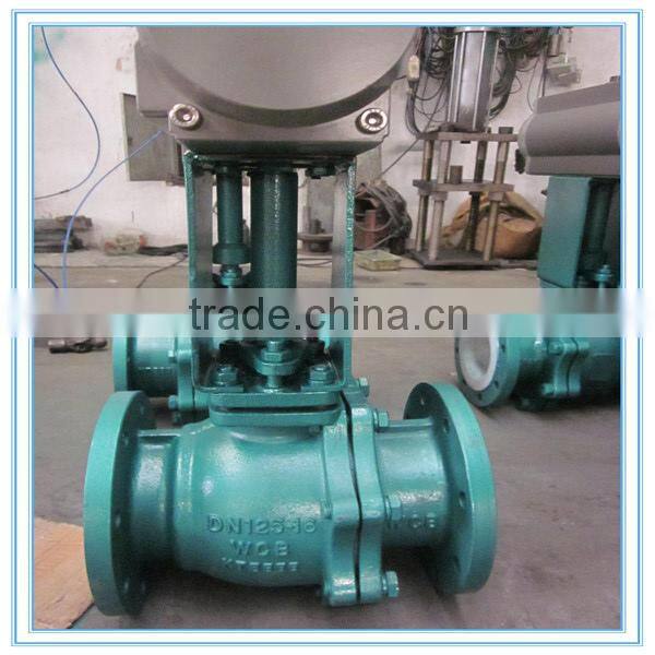 Pneuamtic Flange Ball Valve With Pneumatic Actuator
