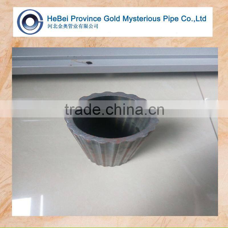 DIN CK45/ASE 1045 STEEL flower notch Seamless Steel Pipe for machine