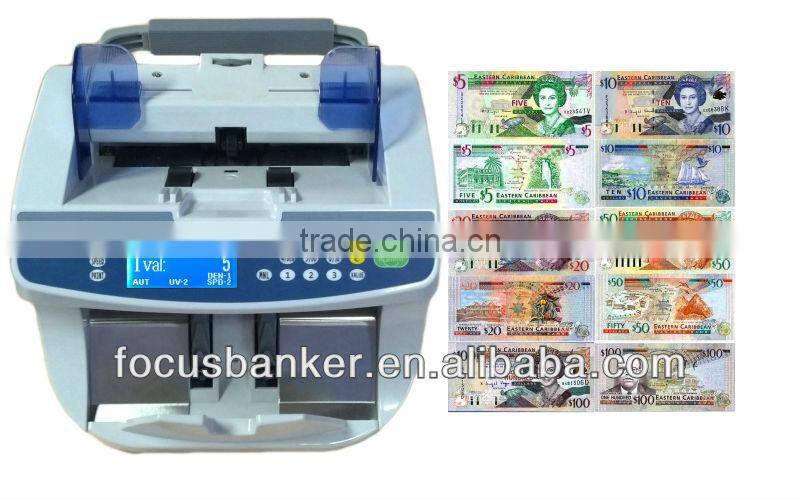(Best Price ! ! !) Reliable Banknote Counting Machine with UV and MG Fake note Detection for East Caribbean dollar(XCD)
