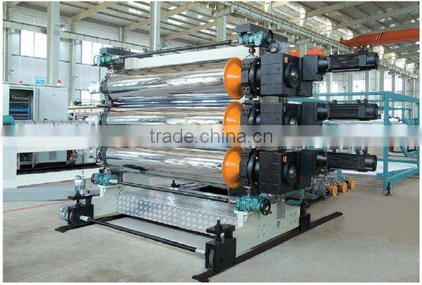 pvc pe pp abs plastic sheet plate production line