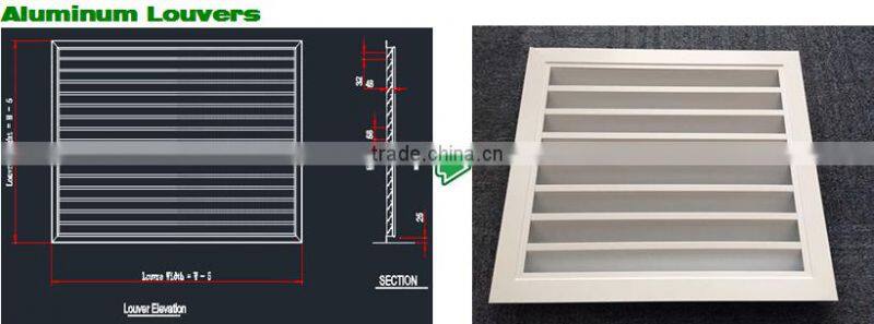 aluminum waterproof air louver