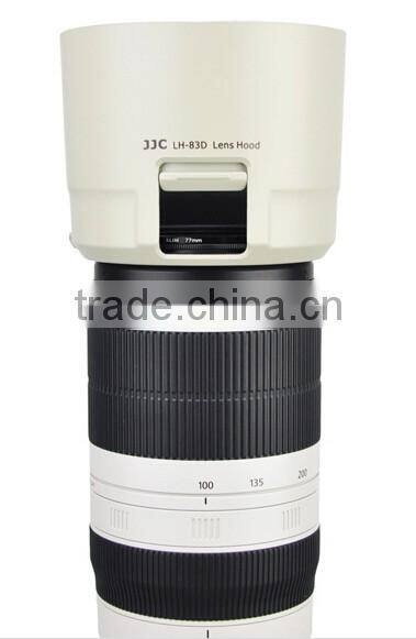 White Lens Hood 77mm JJC LH-83D WHITE 77mm Lens Hood For Canon ET-83D