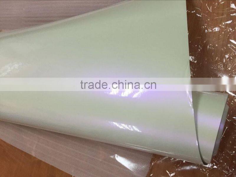 High quality chameleon pearl white car wrap film with air bubbles 1.52*20m each roll